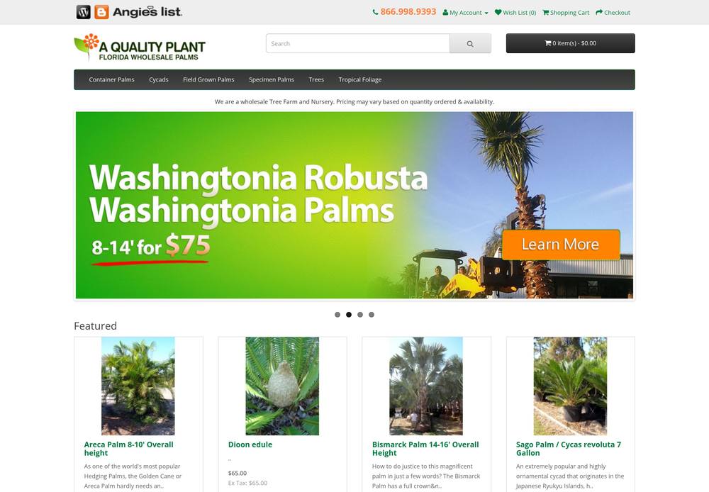 A Quality Plant homepage