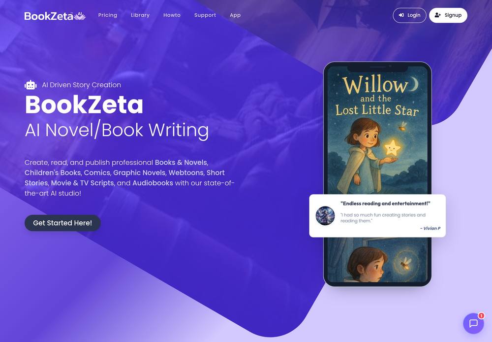 BookZeta homepage